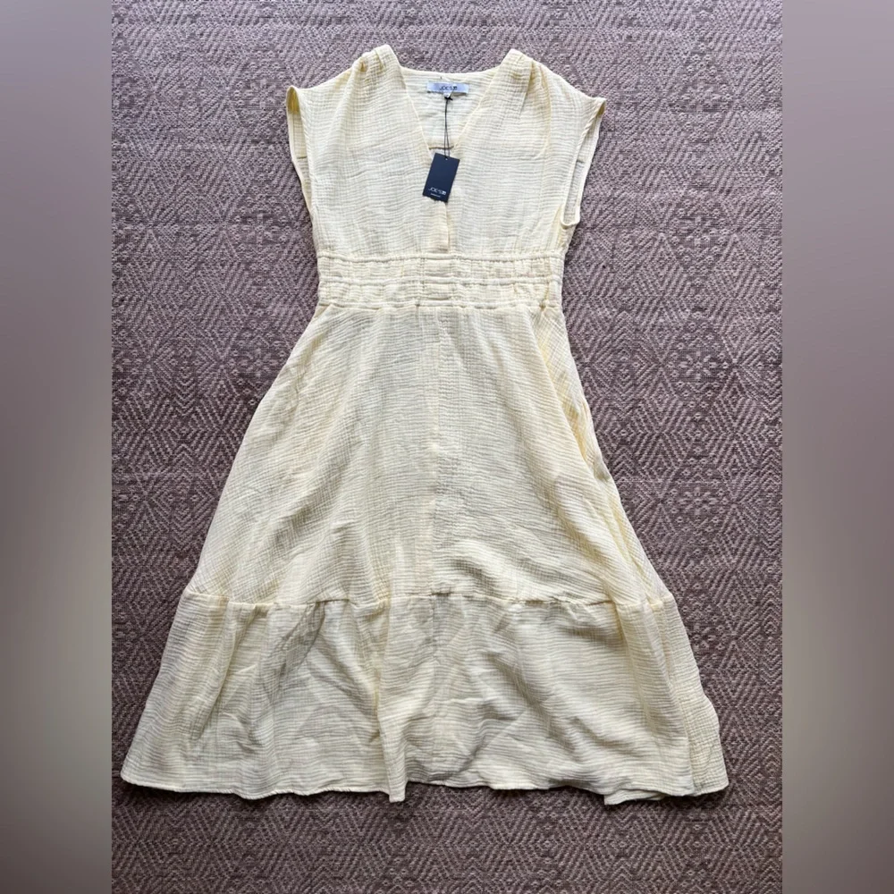 Joe's Jeans Pale Yellow Maxi Dress - Picture 1 of 7